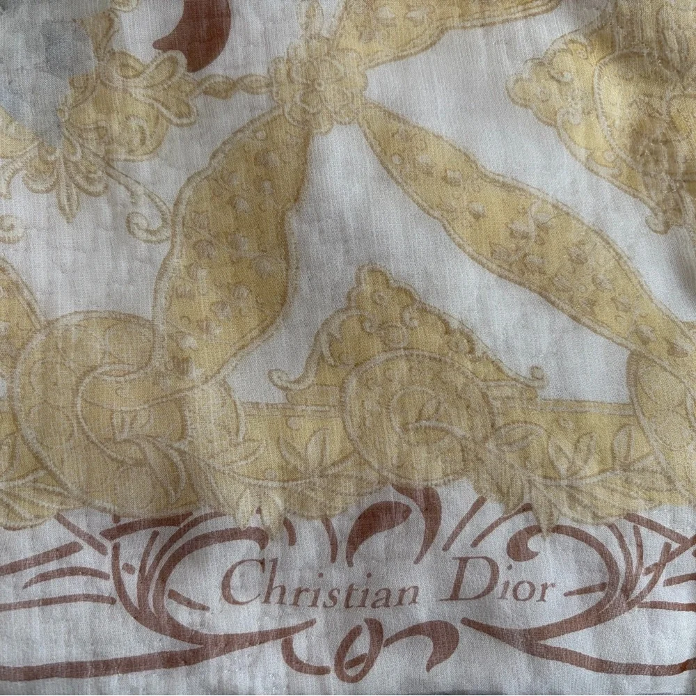 Christian Dior by John Galliano 1990’s hydrangea print silk twill scarf